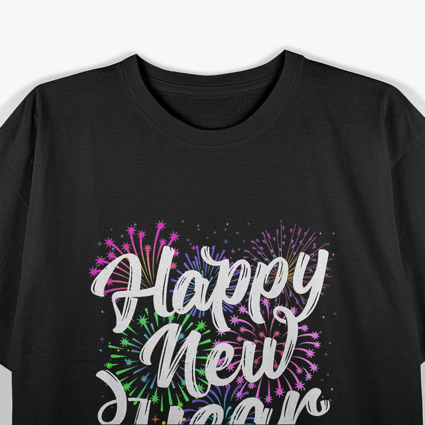 New Year Celebration – Fireworks Family Matching T-Shirt