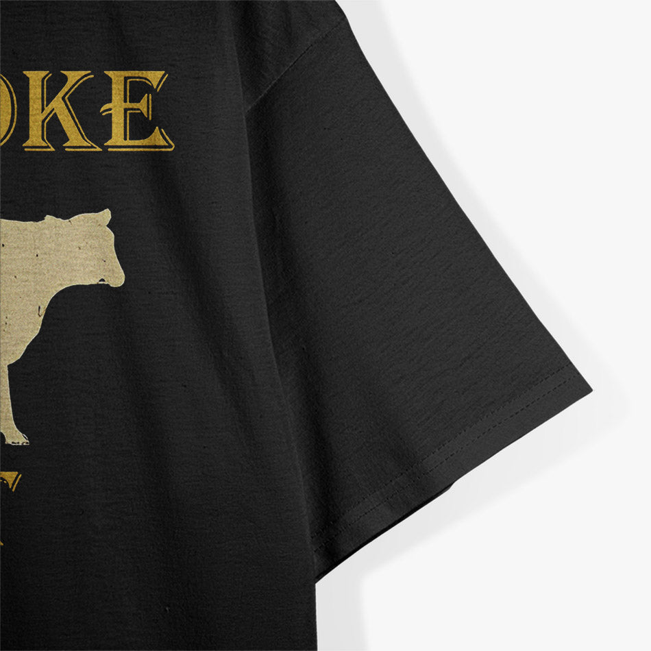 Funny BBQ Grill Shirt with Pig & Cow Design T-Shirt
