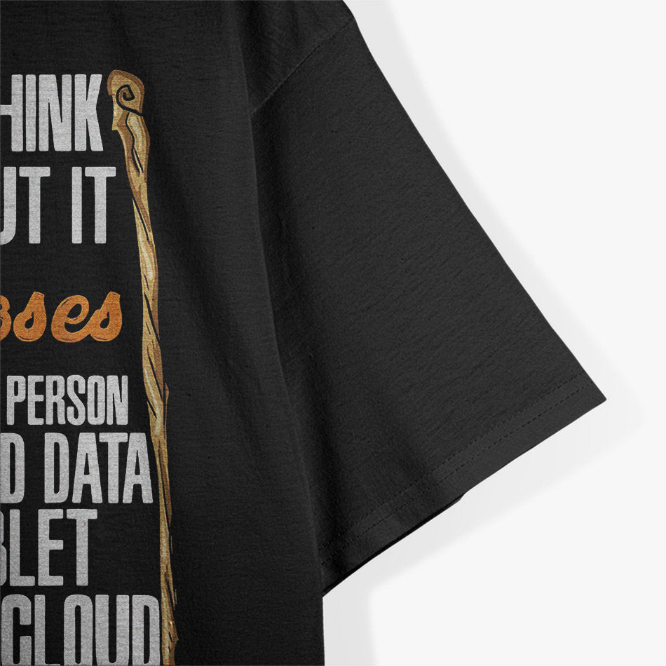 Moses First Tablet Funny Religious Bible Humor Graphic T-Shirt