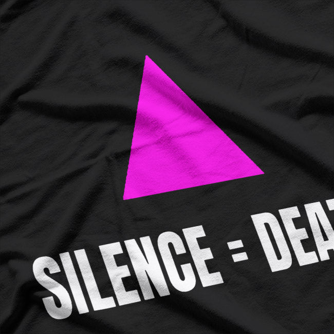 Power and Protest - Silence = Death Bold Statement T-Shirt