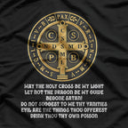 Saint Benedict Medal Traditional Latin Catholic T-Shirt