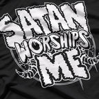 Satans Worships Me Evil Devil Satanics Baphomet Horns T-Shirt