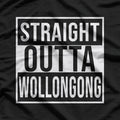 Straight Outta Wollongong Funny City Pride Graphic T-Shirt