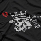 Suicide King Playing Card – Skull Crown Poker Art Love T-Shirt