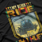 UH-1 Huey Helicopter Vietnam Veteran Military Gift T-Shirt