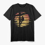 Vintage Electrician  Retro Lineman Power Pole Graphic  T-Shirt