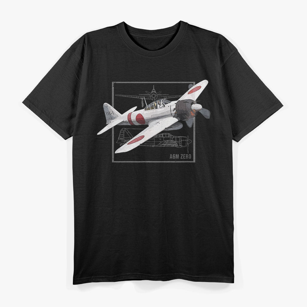 A6M Zero Japanese WWII Fighter Plane T-Shirt