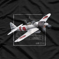A6M Zero Japanese WWII Fighter Plane T-Shirt