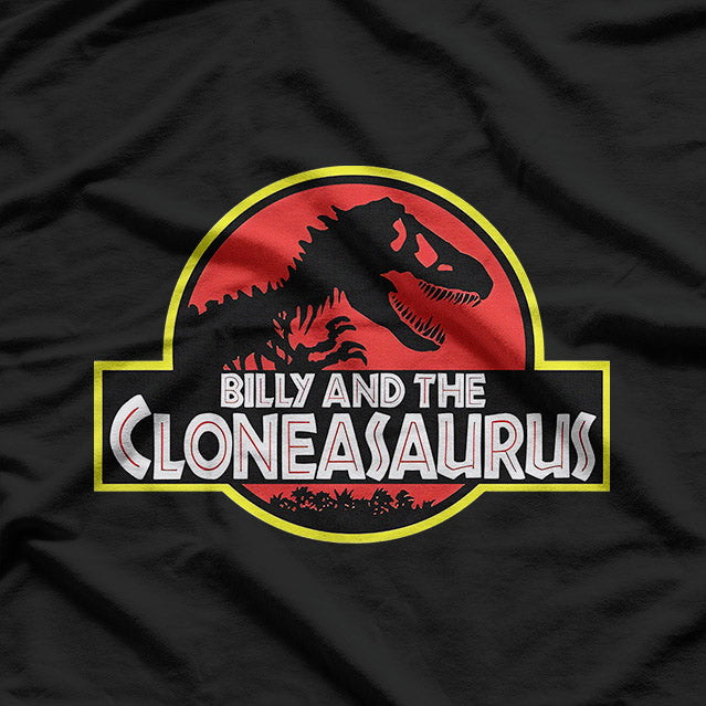 Retro Parody – Billy and the Cloneasaurus Humor T-Shirt