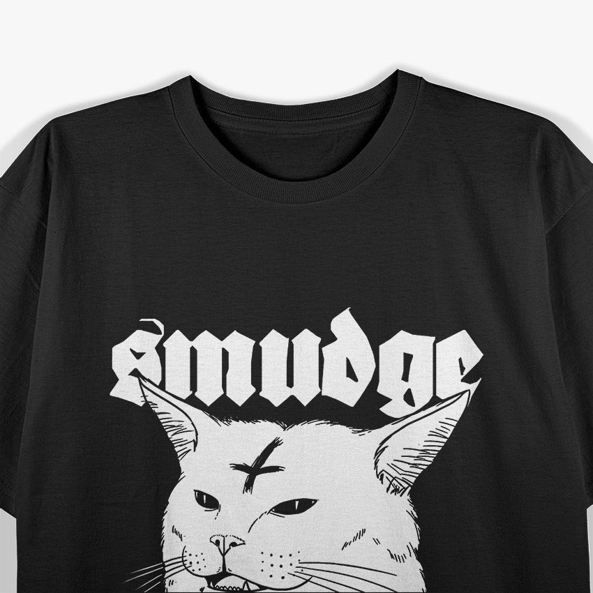 Cute Satanic Cat Funny Goth Death Metal T-Shirt