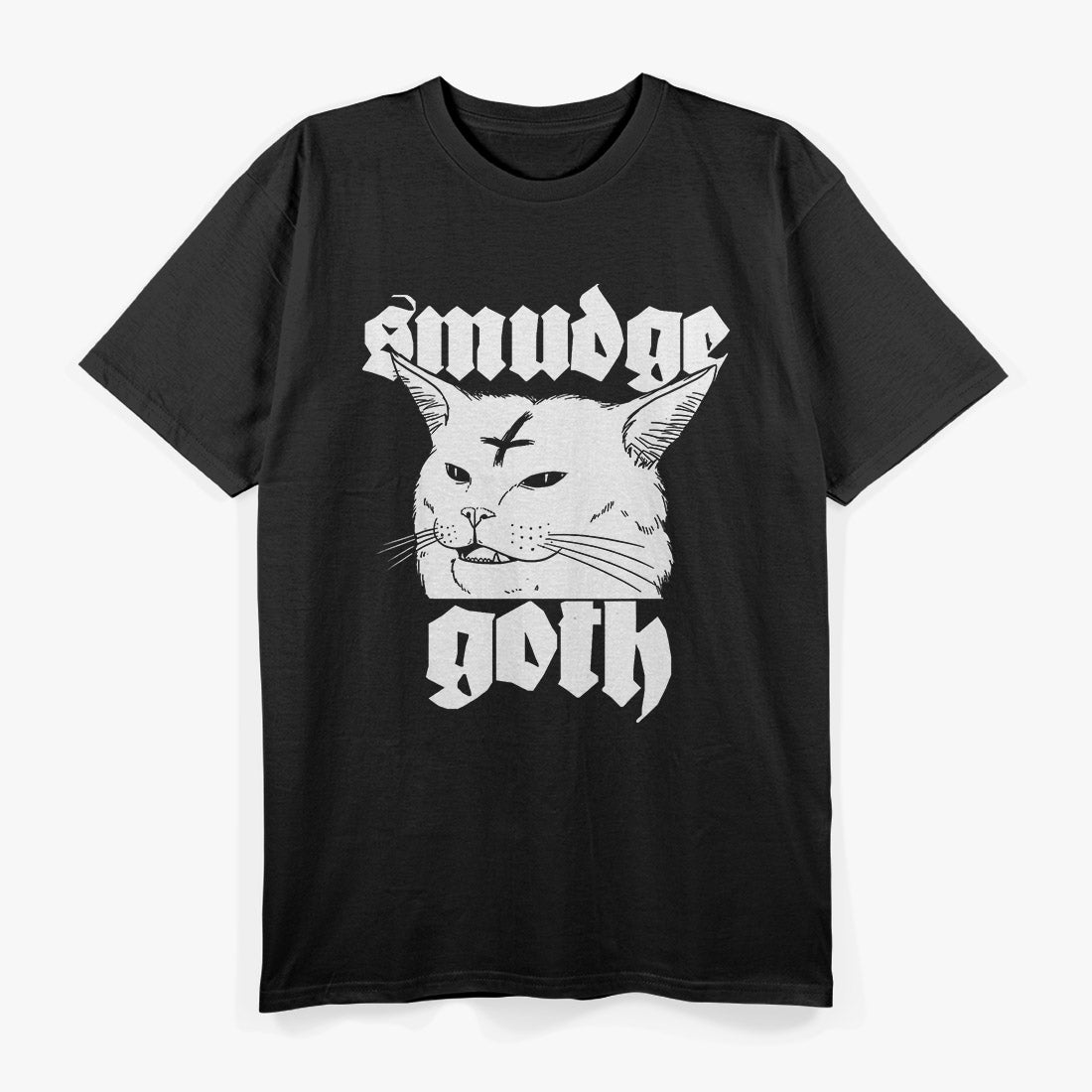 Cute Satanic Cat Funny Goth Death Metal T-Shirt