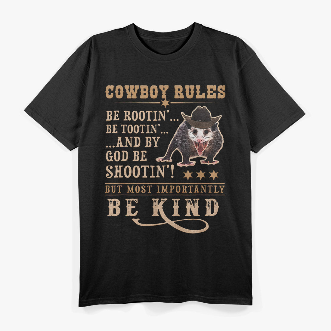 Cowboy Rules - Viral Trending Meme T-Shirt