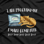 I Are Programmer - Funny Cat and Coding Meme T-Shirt