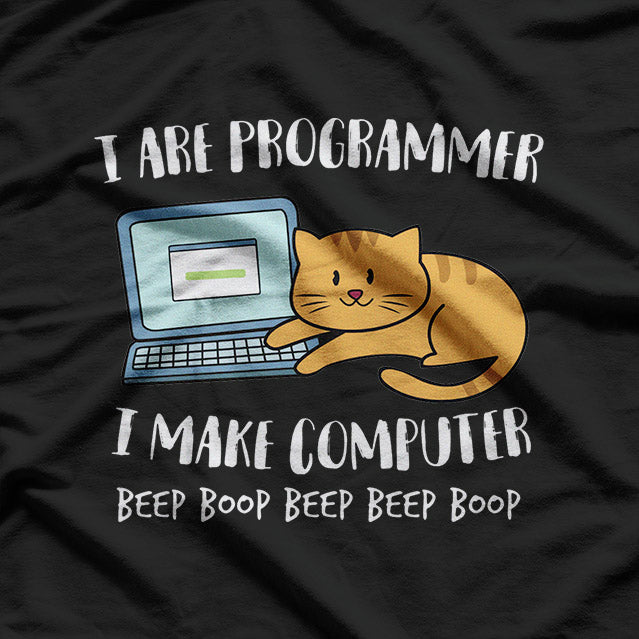 I Are Programmer - Funny Cat and Coding Meme T-Shirt