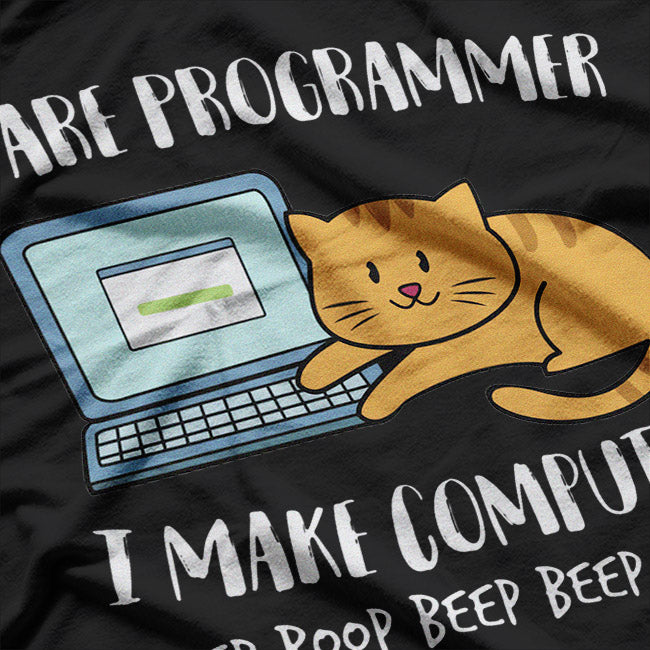 I Are Programmer - Funny Cat and Coding Meme T-Shirt