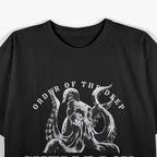 Shellback Deep Sea Serpent Navy Crossing the Line Graphic T-Shirt