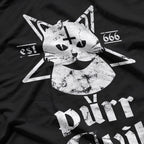 Satanic Cat Purr Evil Satan Pentagram For Atheist T-Shirt