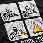 Funny How Stick People Extinct T-Shirt