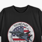 Vintage Future Pilot Fighter Jet Aircraft Airplane F15 Eagle T-Shirt