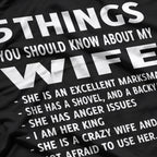 5 Things You Should Know About My Wife: She's Awesome T-Shirt