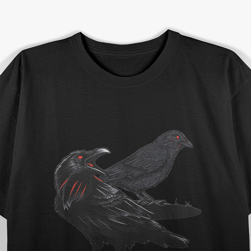Attempted Murder – Two Crows Funny Raven Bird Pun Humor T-Shirt