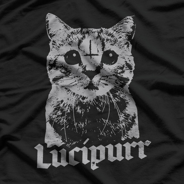 Lucipurr: Occult Satanic Cat T-Shirt