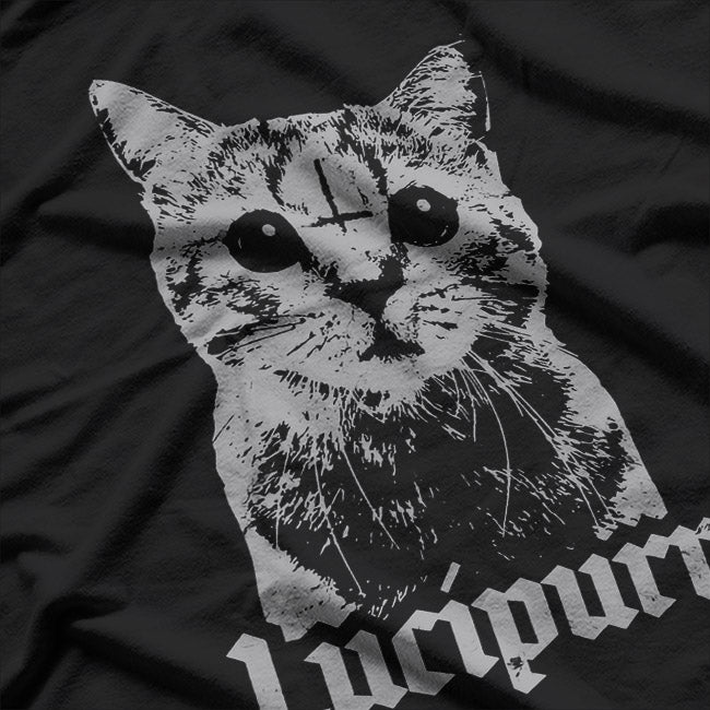 Lucipurr: Occult Satanic Cat T-Shirt