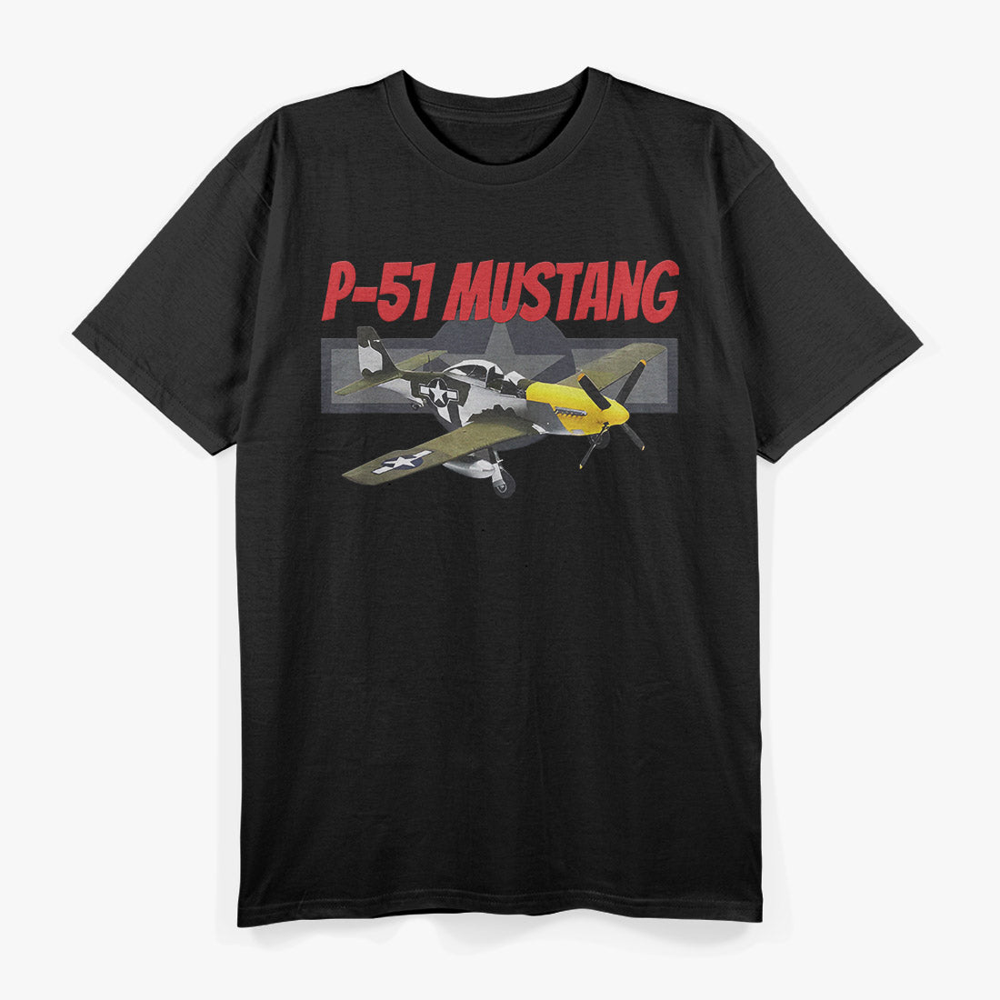 Vintage Warbird – Classic P-51 Mustang Aviation Design T-Shirt