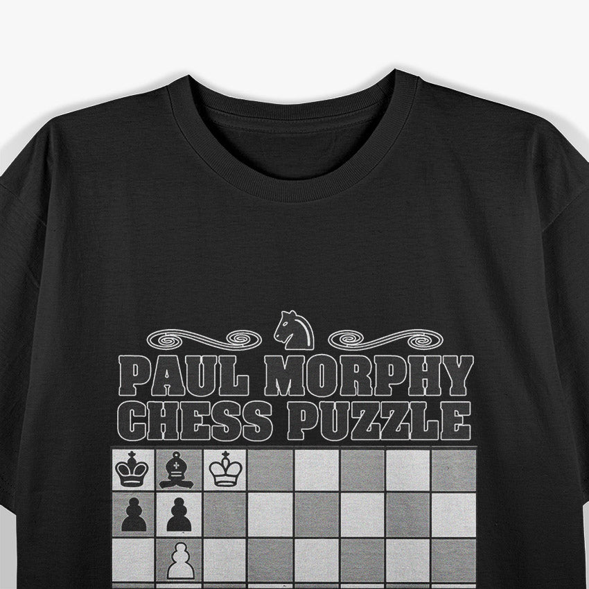 Chess Legend Paul Morphy – Vintage Puzzle Fan T-Shirt