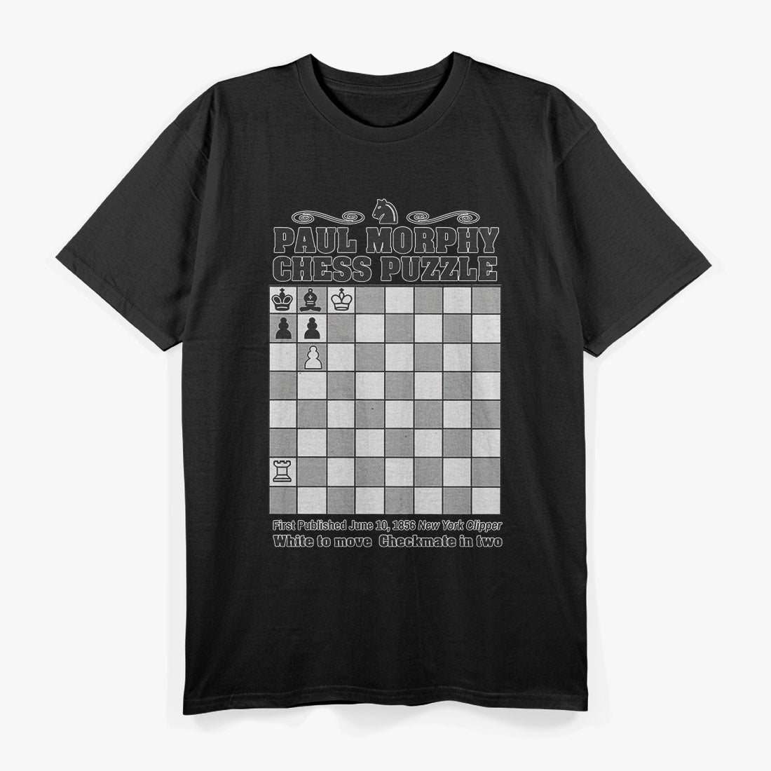 Chess Legend Paul Morphy – Vintage Puzzle Fan T-Shirt