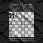 Chess Legend Paul Morphy – Vintage Puzzle Fan T-Shirt