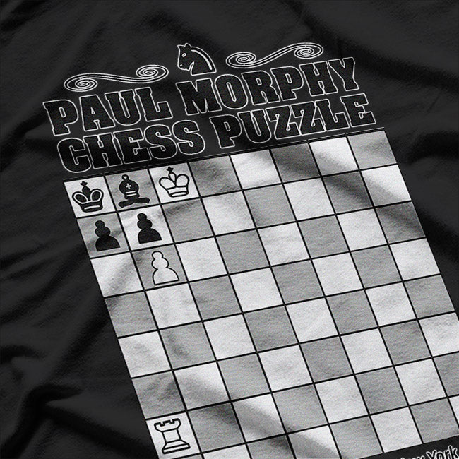 Chess Legend Paul Morphy – Vintage Puzzle Fan T-Shirt