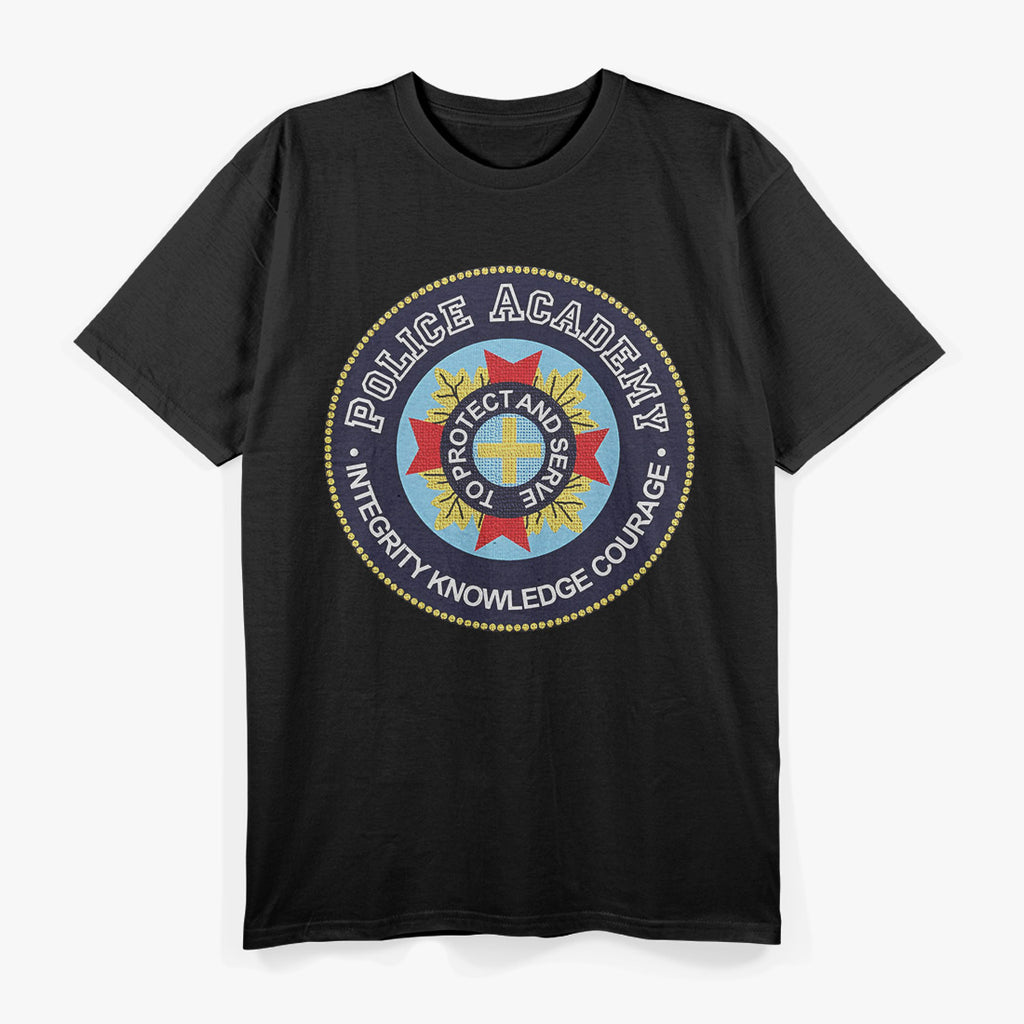 Police Training Academy Seal Inspired Retro Graphic T-Shirt