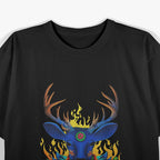 Third Eye Huichol Deer Inspired Spiritual Art T-Shirt