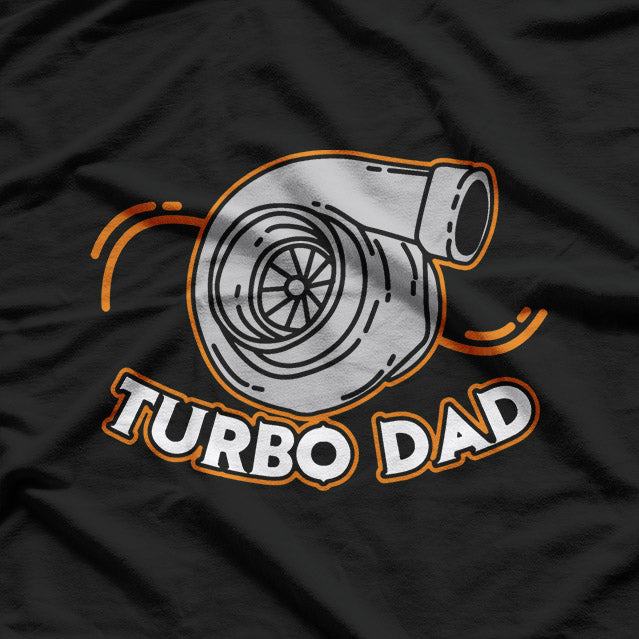 Turbo Dad Racing Car Enthusiast Vintage Retro Style T-Shirt