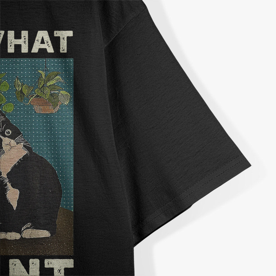 Funny Tuxedo Cat Gardening – Cute Cat Lover Gift T-Shirt