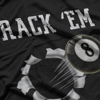 Unique Billiards 8 Ball Pool Player Graphic T-Shirt