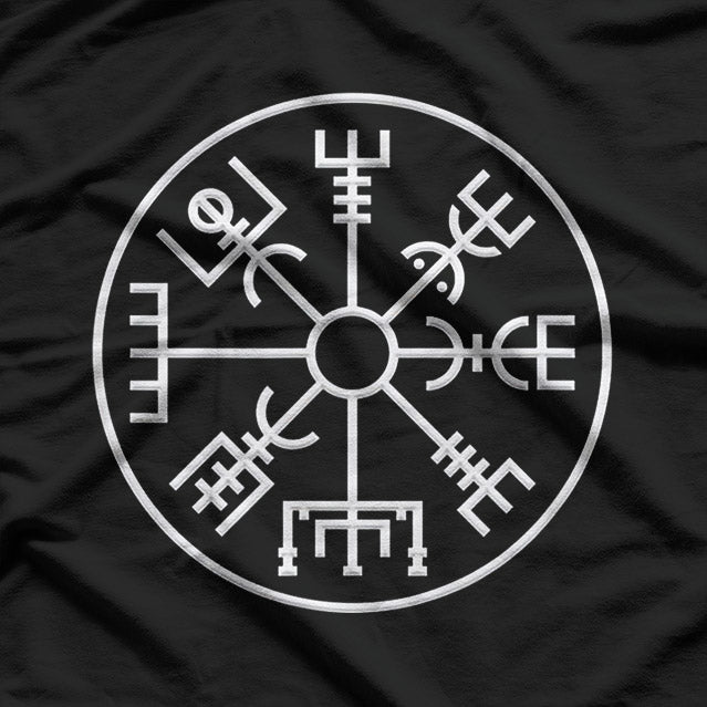 Vegvisir Viking Compass Icelandic Nordic Norse Viking Symbol T-Shirt
