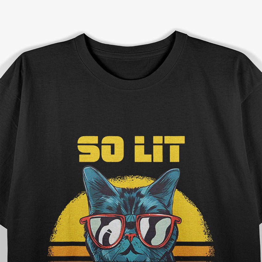 Cat Techno - So Lit Right Meow T-Shirt