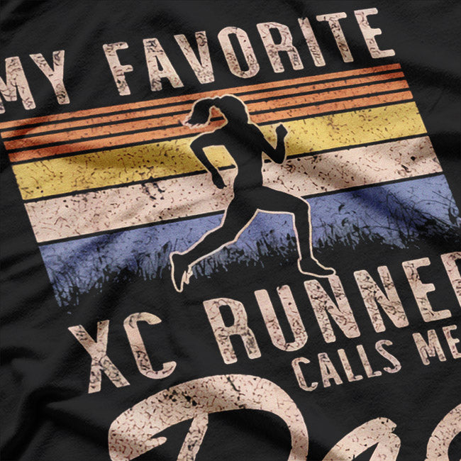 Cross Country Dad My Favorite Runner Calls Me Dad  T-Shirt