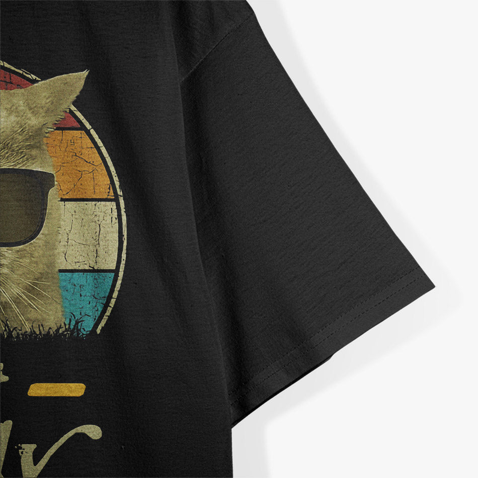 Retro Cat Daddy - Funny Cat Lover Vintage Style T-Shirt