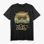 Retro Cat Daddy - Funny Cat Lover Vintage Style T-Shirt