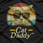 Retro Cat Daddy - Funny Cat Lover Vintage Style T-Shirt