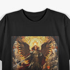 Saint Michael the Archangel Protector Spiritual Religious Graphic T-Shirt