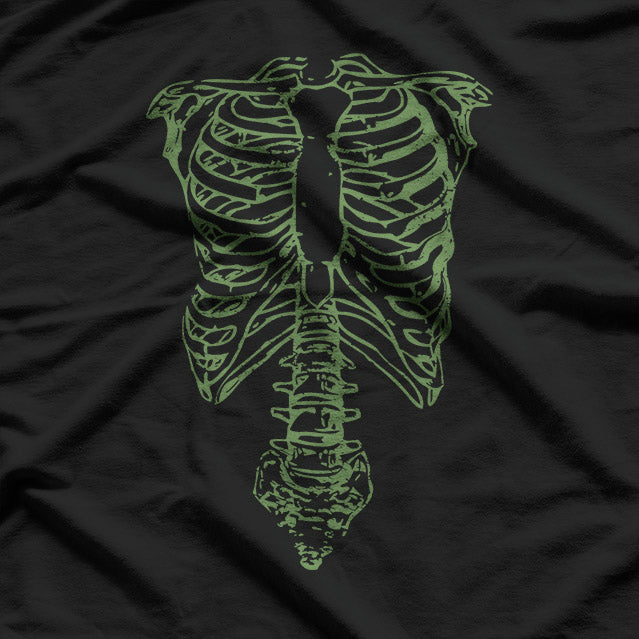 Funny Skeleton Rock Band Parody Retro Music Graphic T-Shirt