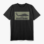 UH-60 Black Hawk Patch Retro Helicopter Military Gift T-Shirt