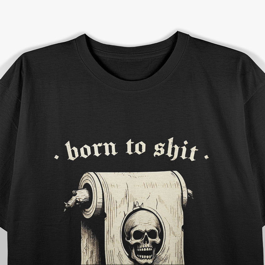 Born to Laugh – Vintage Skull Joke T-Shirt