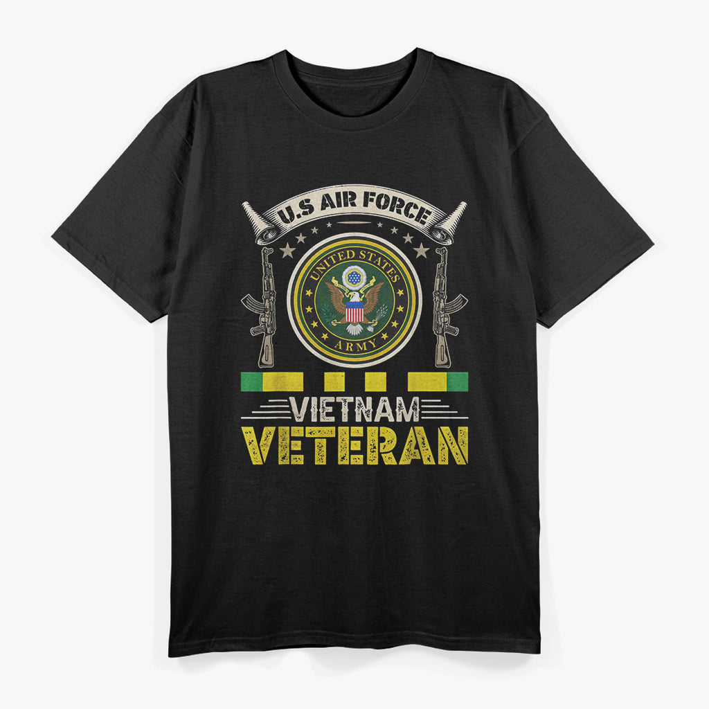 Vintage US Air Force – Vietnam Veteran USA Flag Military T-Shirt