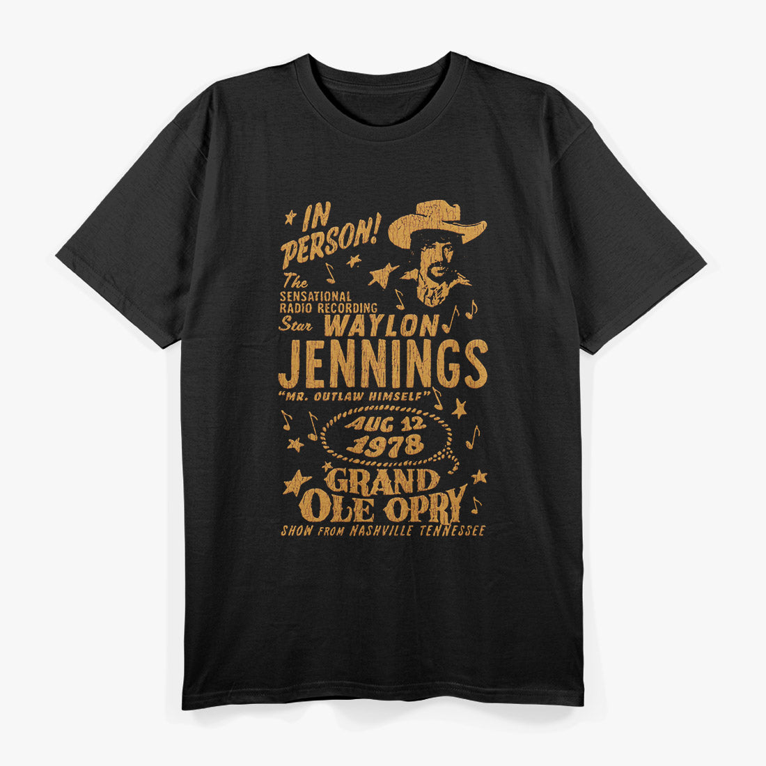 Vintage Country Music – Retro 70s Graphic T-Shirt