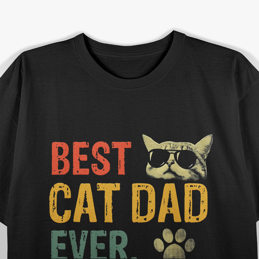 Vintage Best Cat Dad T-Shirt